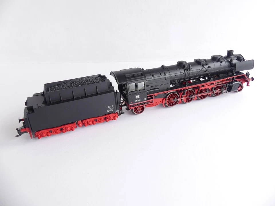 37921 / MARKLIN 3 RAILS HO LOCOMOTIVE A VAPEUR DE LA DB BR 41 091 DIGITAL SON - Photo 2/4