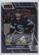 2023-24 O-Pee-Chee Platinum Blue Rainbow Auto Shane Wright #BA-SW Auto 1k8v