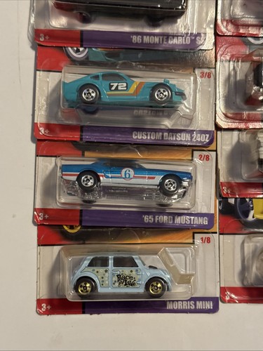 Hot Wheels Through The Decades Throwback 2017 Juego de 8 SKU B - Imagen 6 de 7