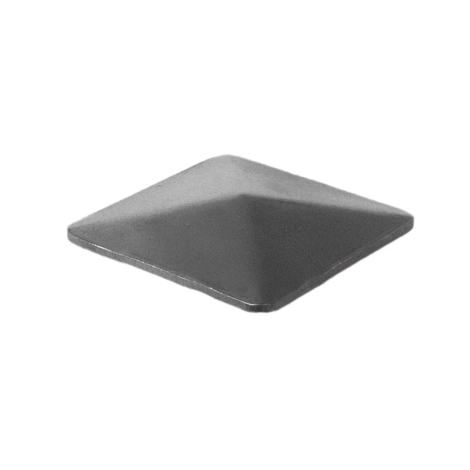 ATTAS Pfostendeckel Pyramide ohne Rand schwarz für Zaun- und Torpfosten