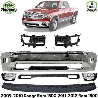 Front Bumper Chrome Kit For 2009-2010 Dodge Ram 1500 & 2011-2012 Ram 1500