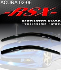 Smoke 2002-06 Acura Rsx Integra Dc5 Window Visor Vent Rainsunwindsnow Guard