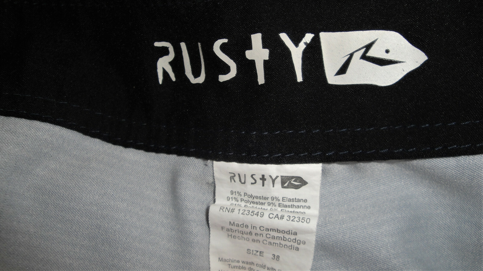 rusty surf shorts