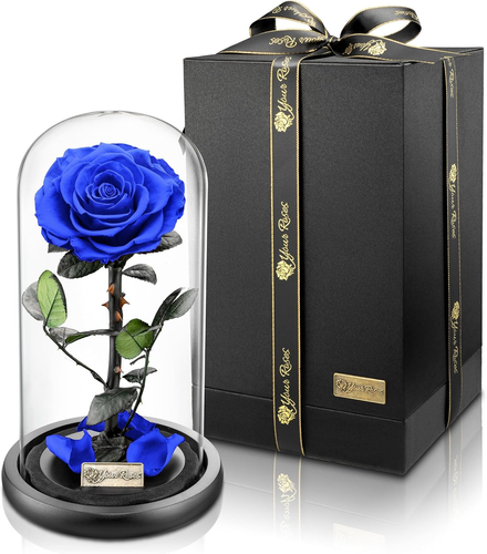 Yourroses® Rosa Di Alta Qualità in Un Bicchiere Con Una Bella Scatola Regalo, Lu - Foto 10 di 12