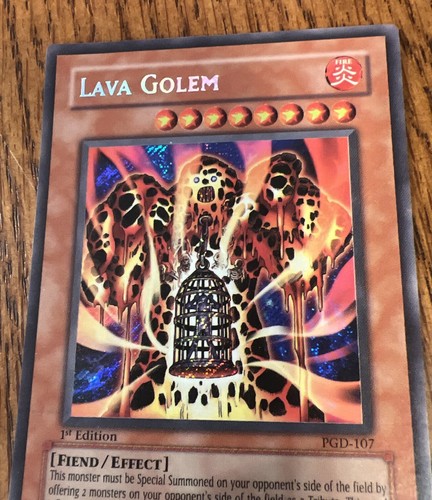 YuGiOh LAVA GOLEM PGD-107 1st Edition Pharaonic Guardian Lightly Played - Picture 2 of 6