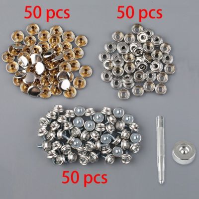 150PCS Boat Marine Canvas Fabric Snap Cover Button Socket Kits - Foto 9