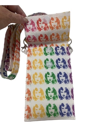 Seinfeld Collage Cell Phone Hands Free Cross Body Bag Cotton Hand Made NWT - 第 5/5 張圖片