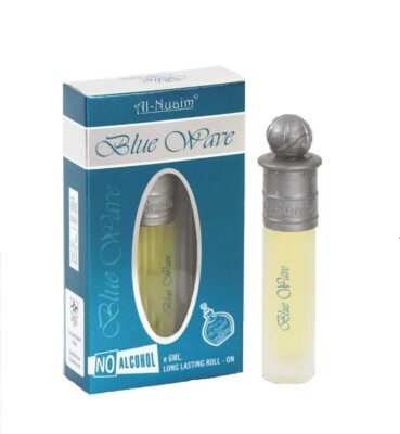 Al-Nuaim Blue Wave Attar Alcohol Free Long Lasting Fragrance 6ml (pack of 2)