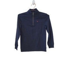 Pre-Owned TOMMY BAHAMA L 10-12  Black Quarter Zip Pullover Top Boys