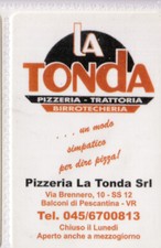 Calendarietto - la tonda - pizzeria - trattoria - balconi di pescantina - verona