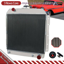 Aluminum Radiator 3-rows For 1958 Chevy Impala Caprice Belair 4.65.7l V8 Engine