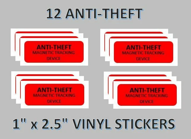12 Anti Theft Stickers Candy Machine Labels vending vendstar