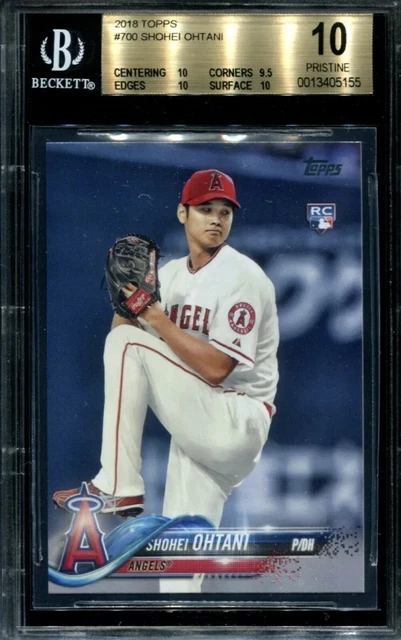 2018 Topps Shohei Ohtani #700 true Rookie Card (RC) BGS 10 Pristine