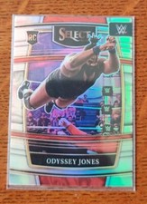 2022 Panini Select WWE Silver Prizm #64 Odyssey Jones Rookie RC Wrestling Card