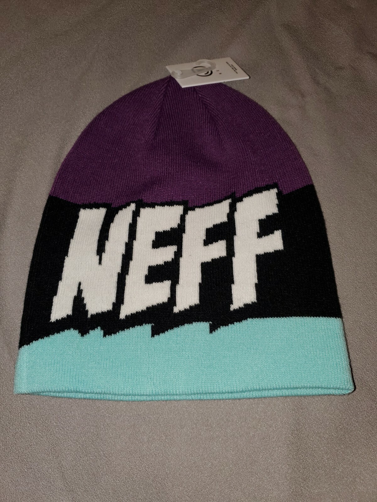 purple neff beanie
