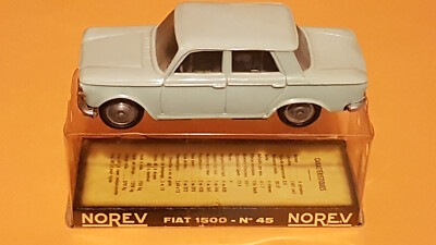 Norev n°45 Fiat 1500 Made in France 1:43 plastique proche du neuf en boite rare