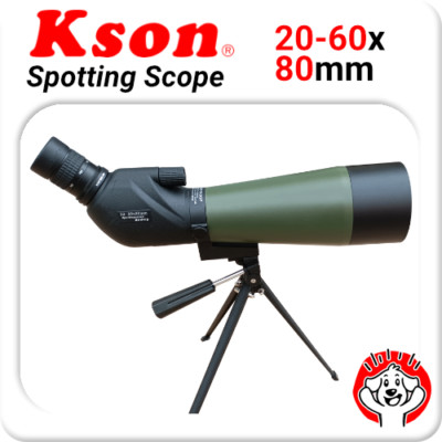 Kson 20-60 x 80 Zoom Spotting Scope for Hunting, Bird Watching, Target Shooting