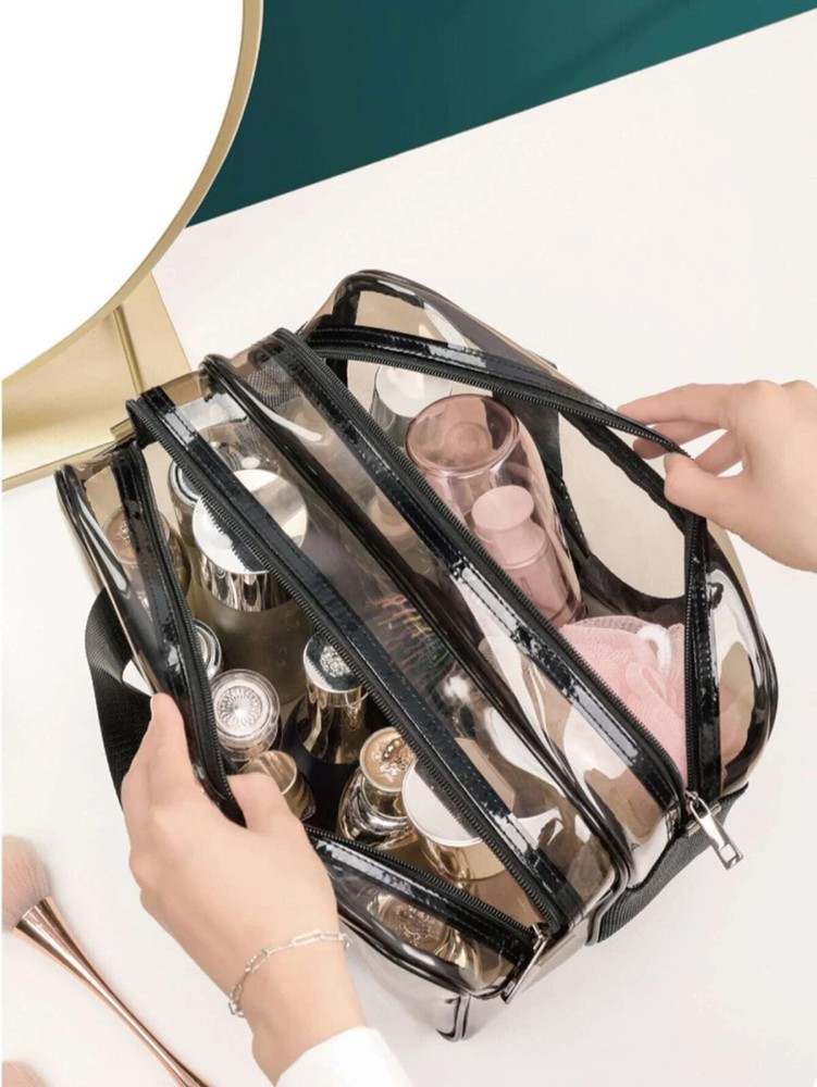 Toiletry Bag Clear Makeup Bag Waterproof Large Capacity Travel Essentials Case