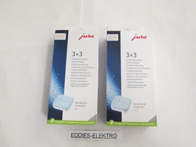 2x JURA original 2-Phasen Entkalkungstabletten 61848 für 6 Entkalkungen