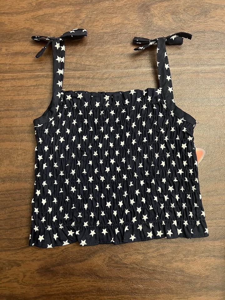 Red, White, Blue Toddler 3T/3 Skort Smocked Tank Top Patriotic Stars