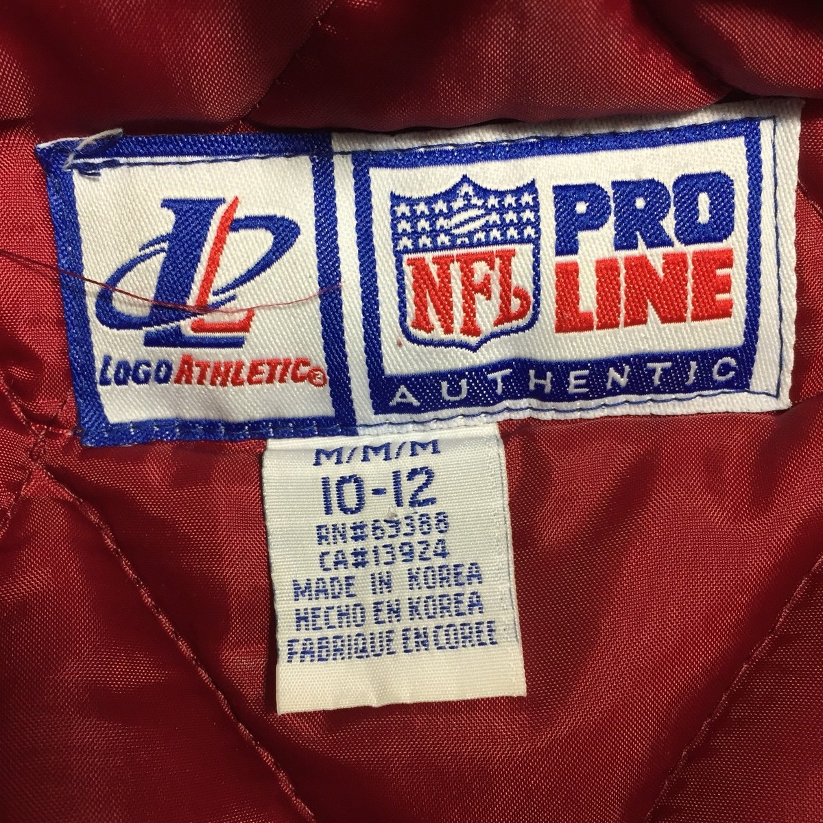 Vintage Washington Redskins Logo Athletic Pro Line Puffer