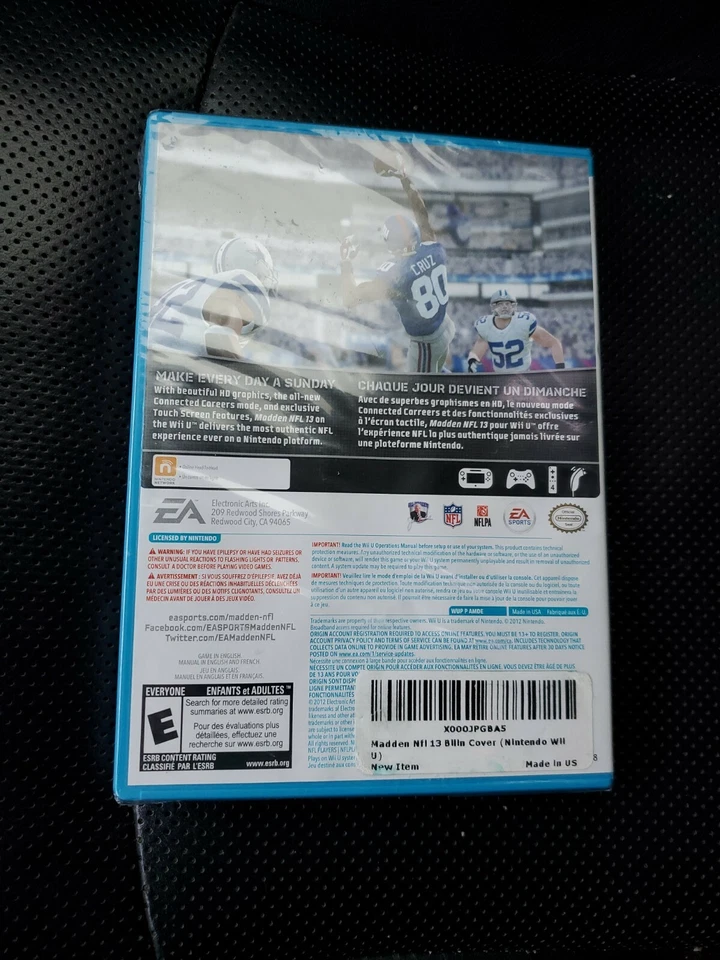 Madden NFL 13 Nintendo Wii U 2012 - Factory Sealed (NEW) - Image 2 of 2