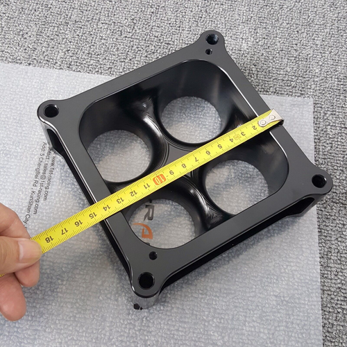 2'' Aluminum 4 Port Super Sucker Carby Spacer For 4500 Series Carburetor Black - Bild 6 von 7