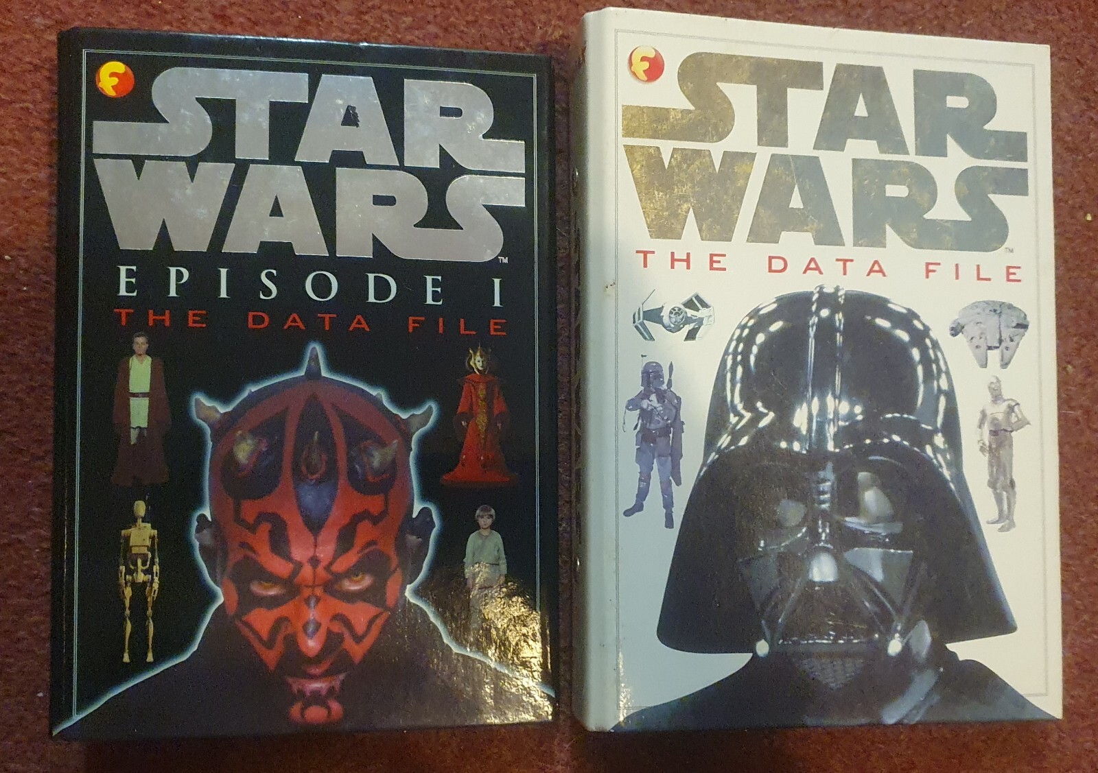 Star Wars & Episode 1 The Data File Funfax folders books Vintage 1997 / ...