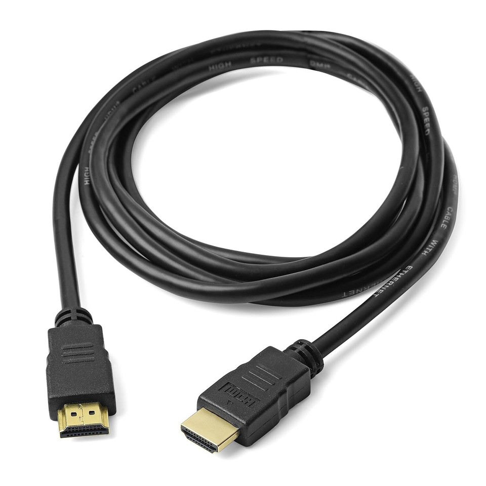Câble HDMI 1.8m Full HD 1080p Haute Vitesse - Connexion Or - Pour TV, Blu-ray, PlayStation, Xbox 360 - Marque OuiSmart Neuf