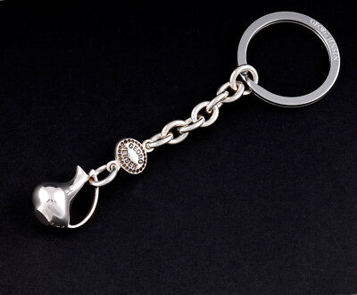 GEORG JENSEN Sterling Key Ring. Duck Pitcher. Silver. DENMARK 