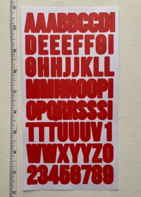 Diamond Press ABC alphabet number stickers red uppercase