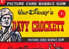 1958 TOPPS DAVY CROCKETT GREEN AND ORANGE BACK (R712-1, R712-1a) SINGLE CARDS