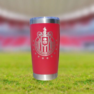 Chivas Rayadas Laser Engraved Tumbler Vaso Termico grabado