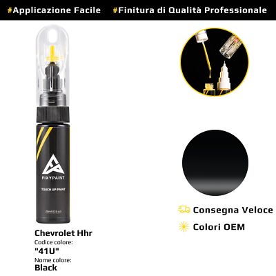 Touch Up Paint for Chevrolet Hhr Cod: 41U Black