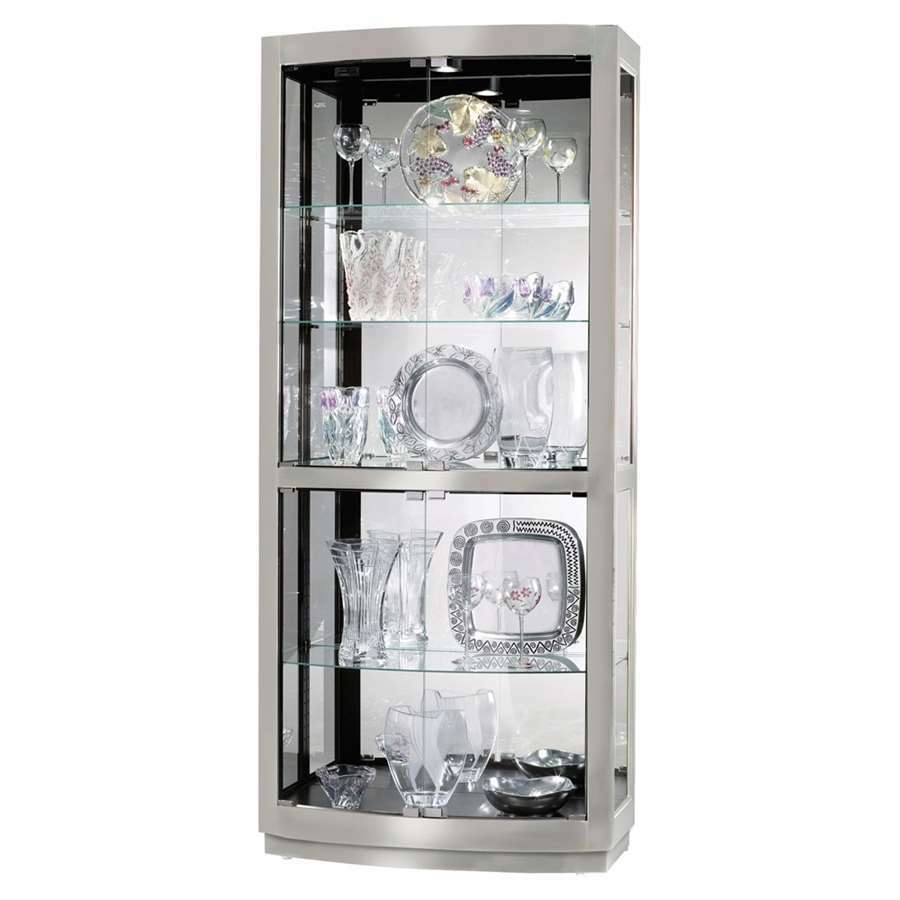 Howard Miller Bradington II Display Cases, Nickel - 680396