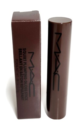 MAC Squirt Plumping Gloss Stick Lower Cut Brown Shine Translucent New with Box 