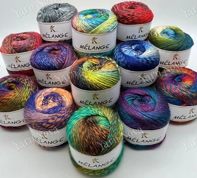 Knitco Melange Double Knitting Yarn Cakes - 150g Each - Choice of 13 Colours -