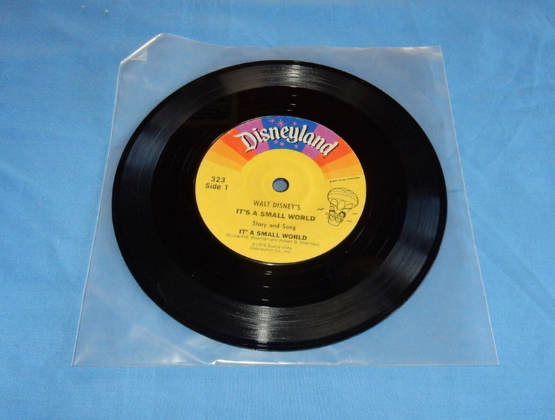 Disneyland Walt Disney's It's A Small World Story & Song 7" Record  - No Sleeve