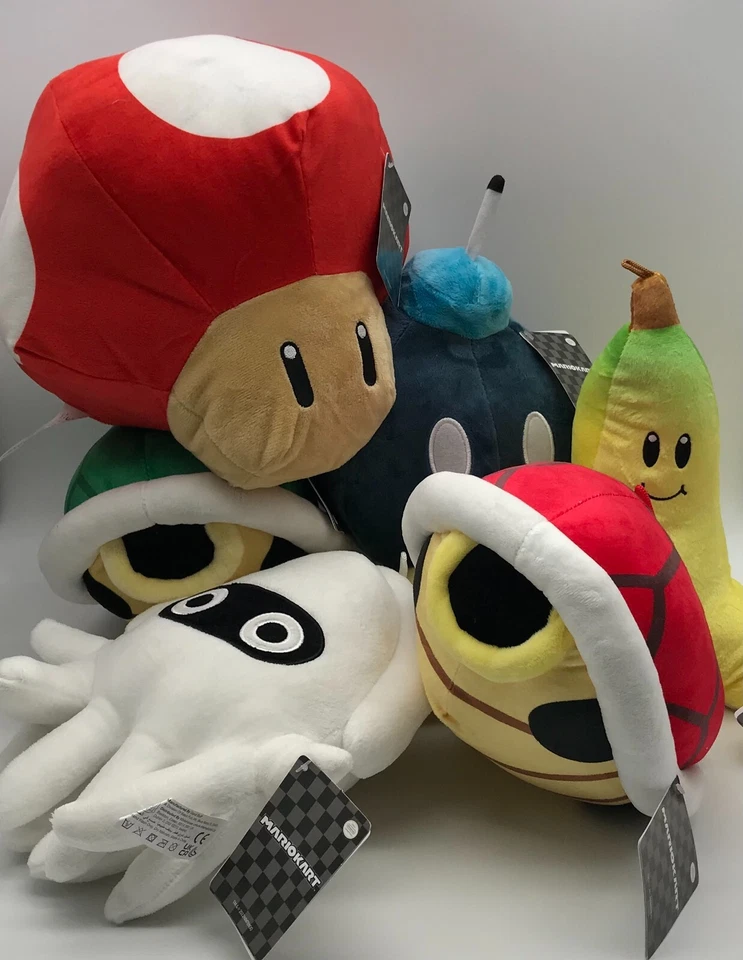 WHITEHOUSE LEISURE INTERNATIONAL LTD Super Mario Kart Nintendo Plüsch Plüschfigur Kuscheltier Stofftier Banane 30cm