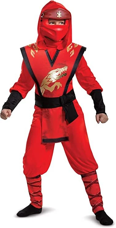 Kids red top ninja costume