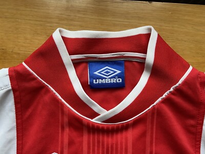 AJAX AMSTERDAM 1999 2000 HOME SHIRT JERSEY UMBRO LONG SLEEVE sz XL