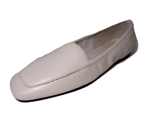 Enzo Angiolini Liberty All Leather Slip On Loafers Ivory Flat Shoes Womens US 9N - Picture 3 of 12