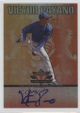 2011 Leaf Valiant Orange 12/25 Victor Payano #VA-VP1 Auto 0t3