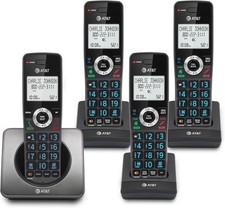 AT T GL2101-4 DECT 6.0 4-Handset Cordless Phone w/ Call Block, Caller ID Speaker