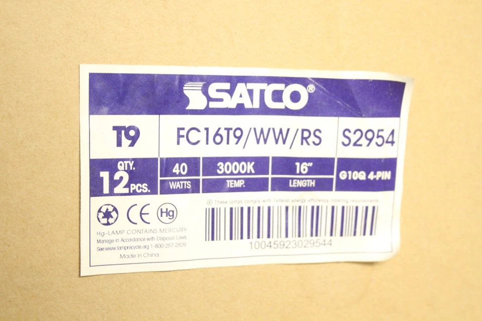 SATCO S2954 40-Watt CIRCLINE FC16T9/WW/RS FLUORESCENT LIGHT BULB - Image 2 of 4