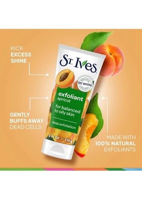 St. Ives Face Scrub, Healthy-Looking Skin Apricot Face Wash Scrub 6 Oz