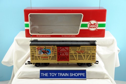 LGB 41682 LEHMANN'S WILD WEST RODEO STOCK CAR CON SONIDOS DE CABALLO. NUEVO IB W MANGA. | Condition: New
