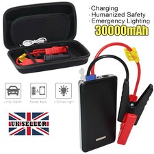 12V 30000MAH Car Emergency Battery Jump Starter Start Booster W/LED Power Pack