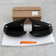 Paar Spiegelkappen Gehäuse Schwarz Für BMW F10 F11 5eries 2011-2013 550i 535i