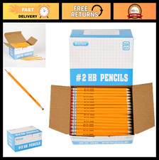 200 Count Bulk Pack Pre-Sharpened 2 HB Pencils with Erasers for School Supplies